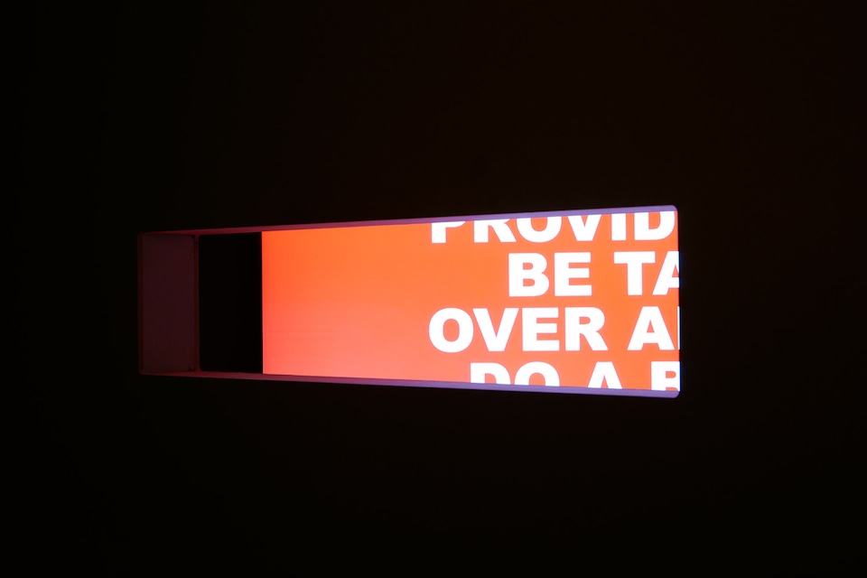 Installation view of Production Methods, 2015