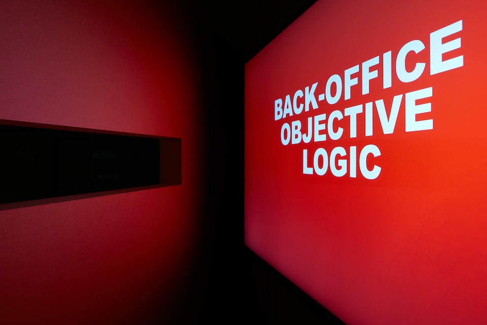 Installation view of Production Methods, 2015
